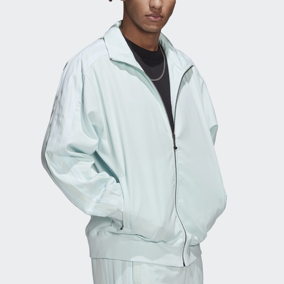 NWT Adidas AdiColor Almost Blue Sky Contempo Track Jacket L - Picture 1 of 8